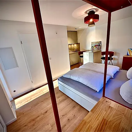 Stylisches See-studio Mit Badezugang & Garten Apartament